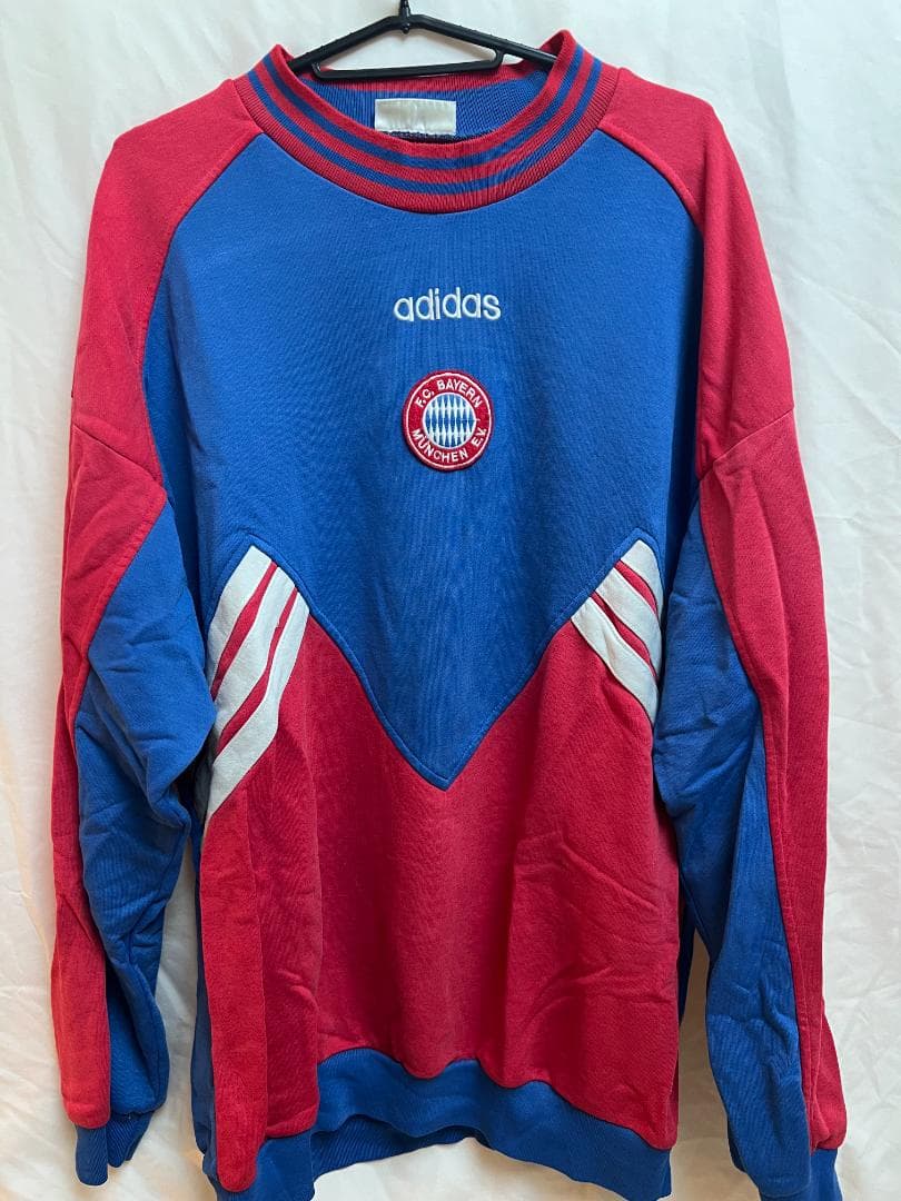 【美品】90s Adidas オリジナル バイエルンミュンヘン スウェット L