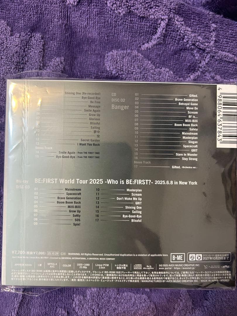 お値下げ中【トレカ付き】BE:FIRST BE:ST 3形態