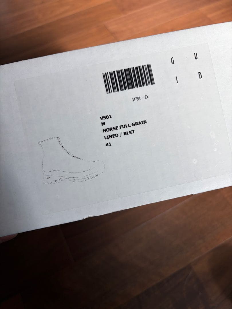 A*d様 Guidi VS01 レザースニーカー型ブーツ サイズ41
