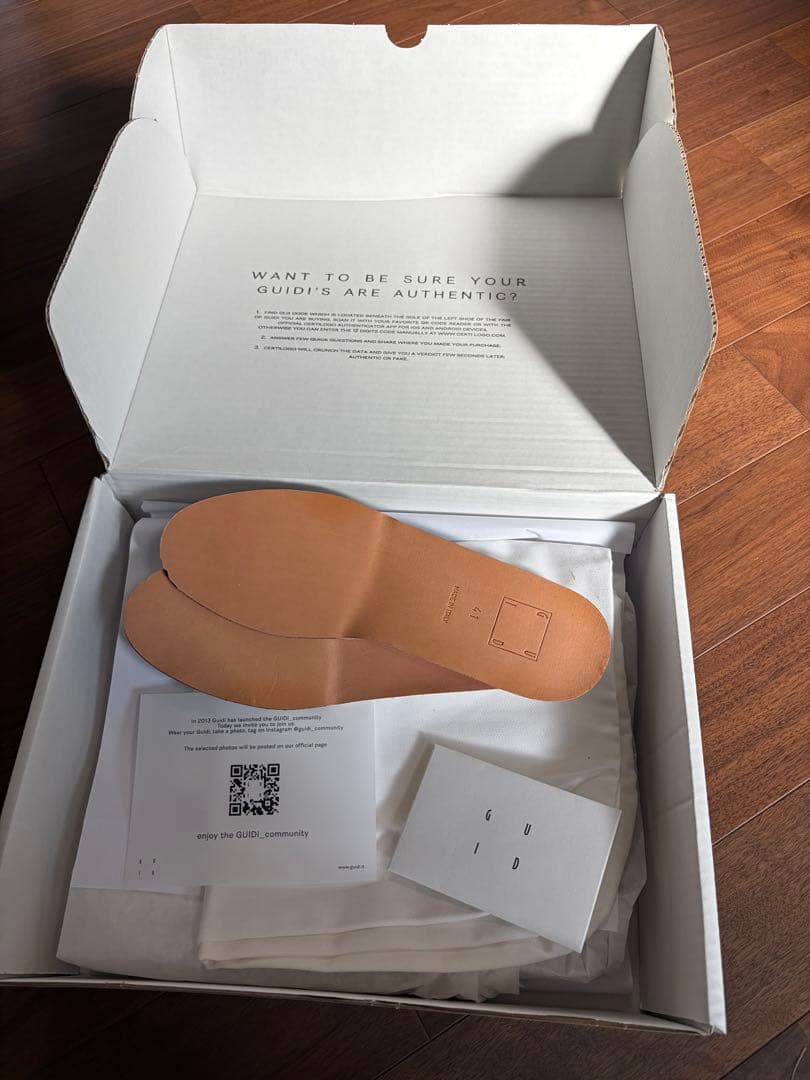 A*d様 Guidi VS01 レザースニーカー型ブーツ サイズ41