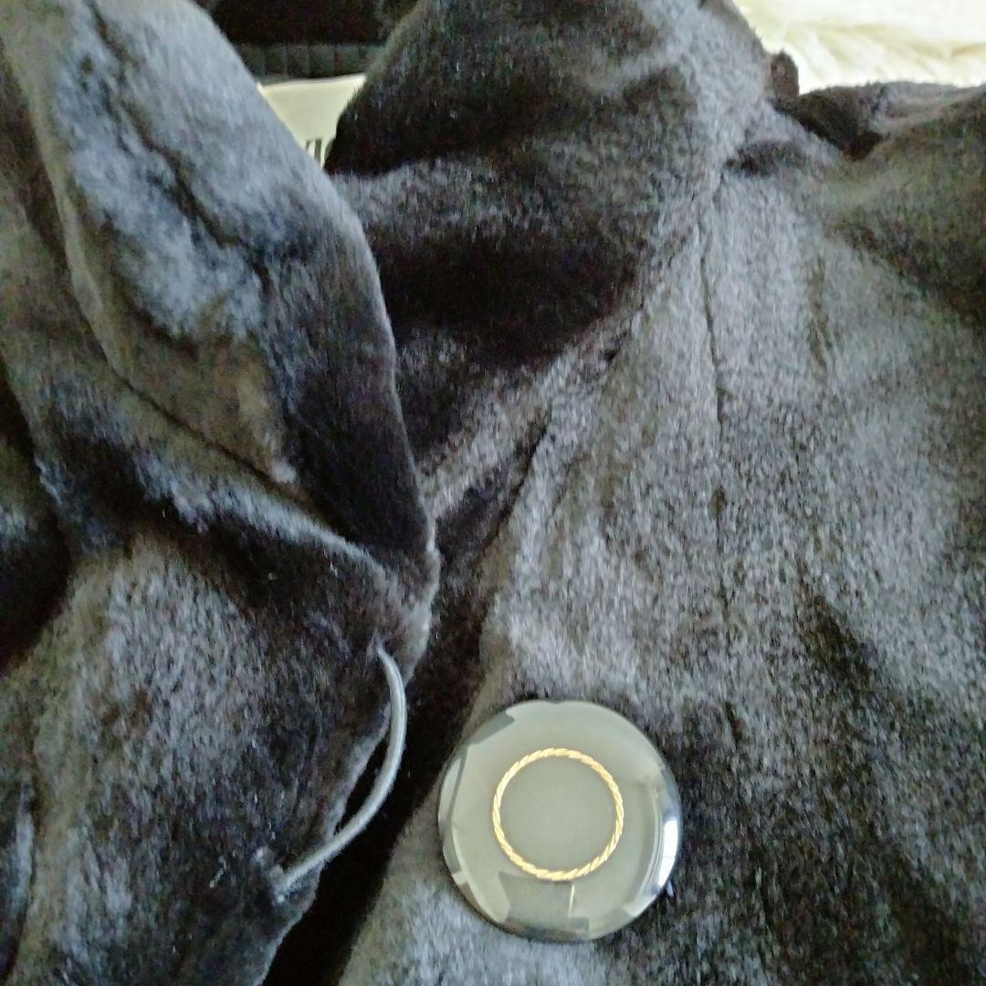 SAGAミンク/サガミンク　シェアードミンク　ファーロングコートブラック