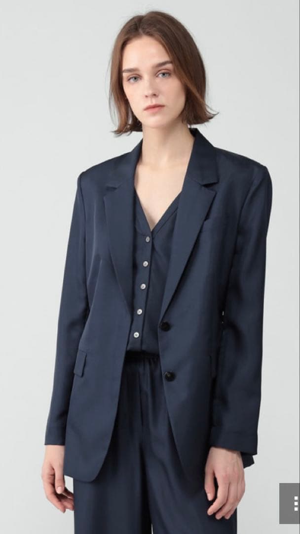 【25FW 新作】　Theory シルクジャケット　ウォッシャブル素材