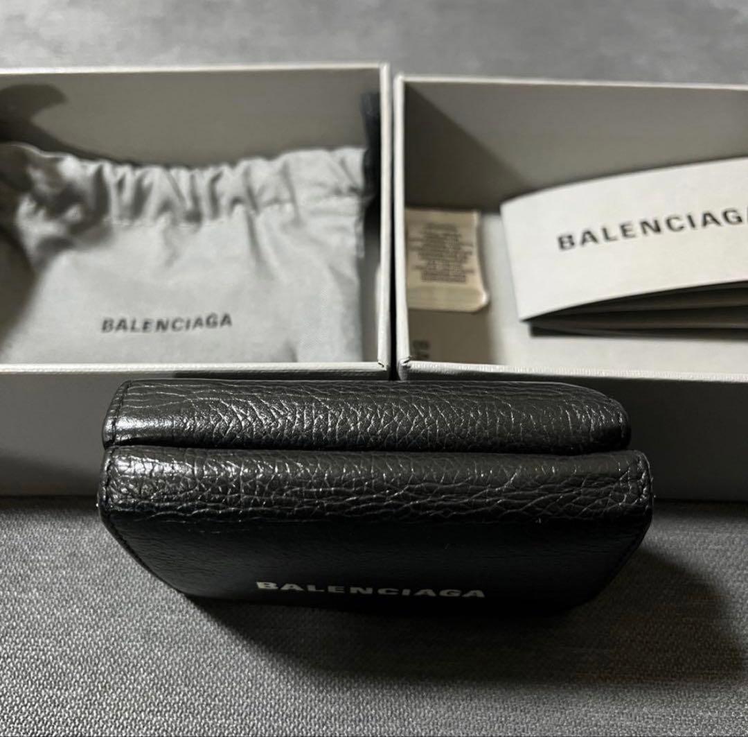 【美品】BALENCIAGA 三つ折り財布 ブラック
