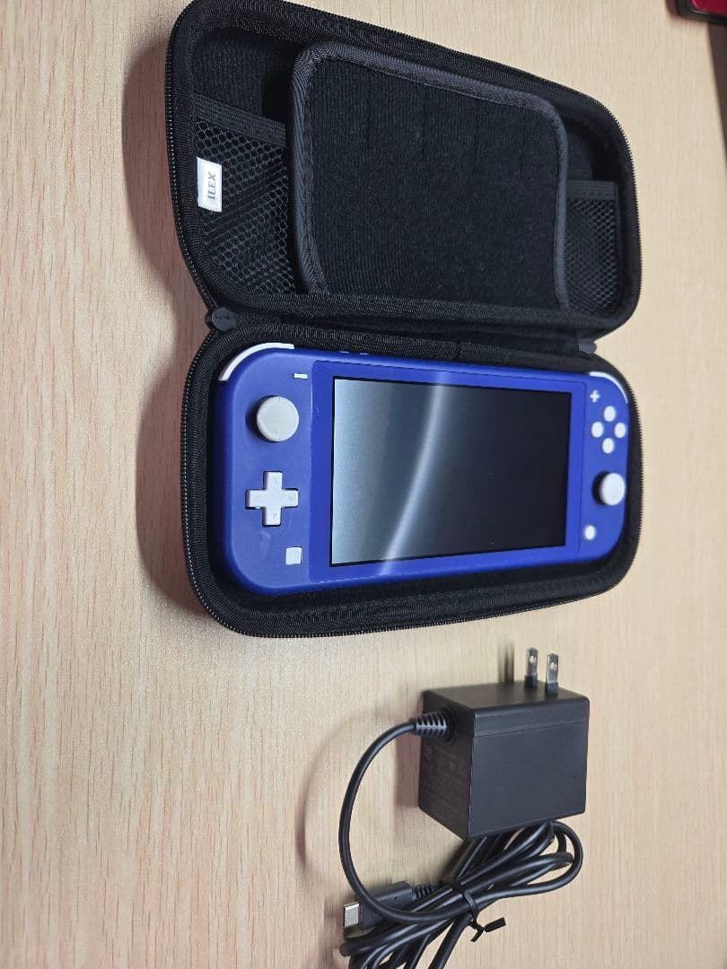 Nintendo Switch Lite 青 本体 充電器 ケース付き