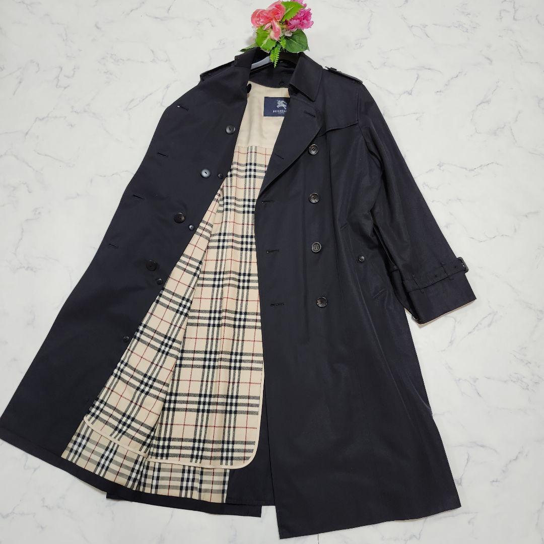 バーバリーロンドン　ライナー付きトレンチコート　ノバチェック　ロング　11