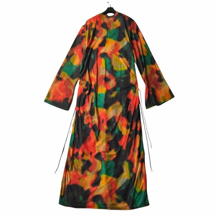 ファンダマイン 個性的 ロングワンピース タイダイ パワーネット ストレッチ