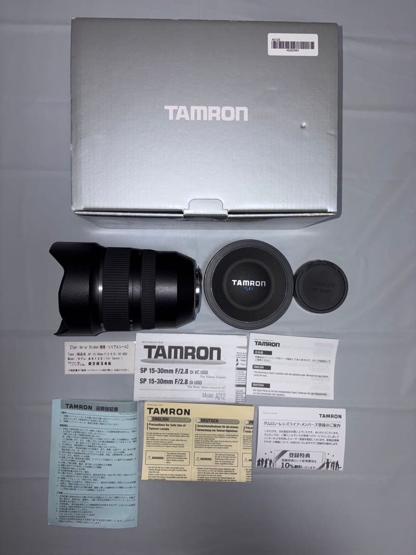 レンズ(ズーム) TAMRON SP 15-30mm F/2.8 Di VC USD(A012E)