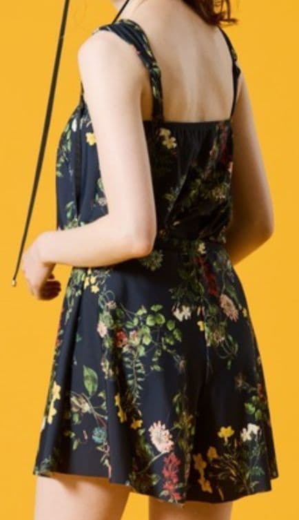 三愛水着楽園　水着 タンキニ　３点セット「San-ai Resort」ネイビーL