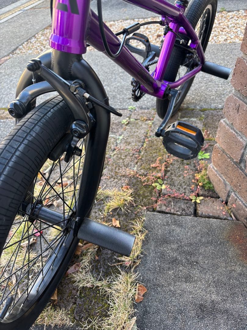 パープル 18インチ BMX 自転車