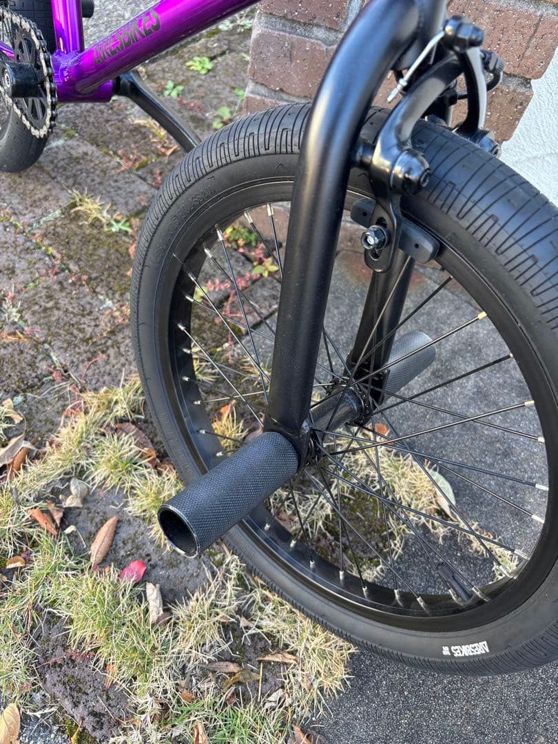 パープル 18インチ BMX 自転車