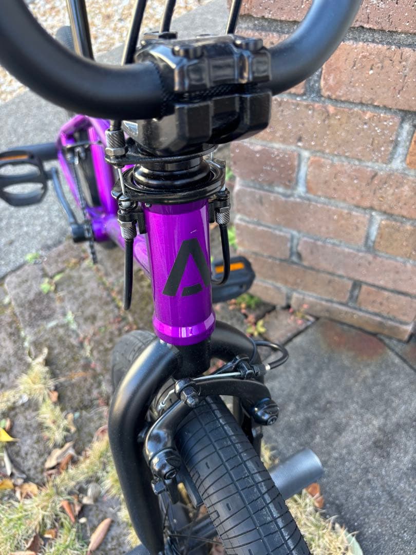 パープル 18インチ BMX 自転車