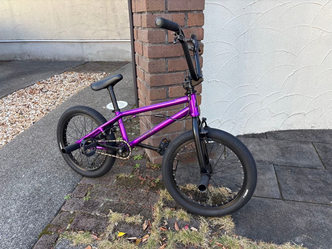 パープル 18インチ BMX 自転車
