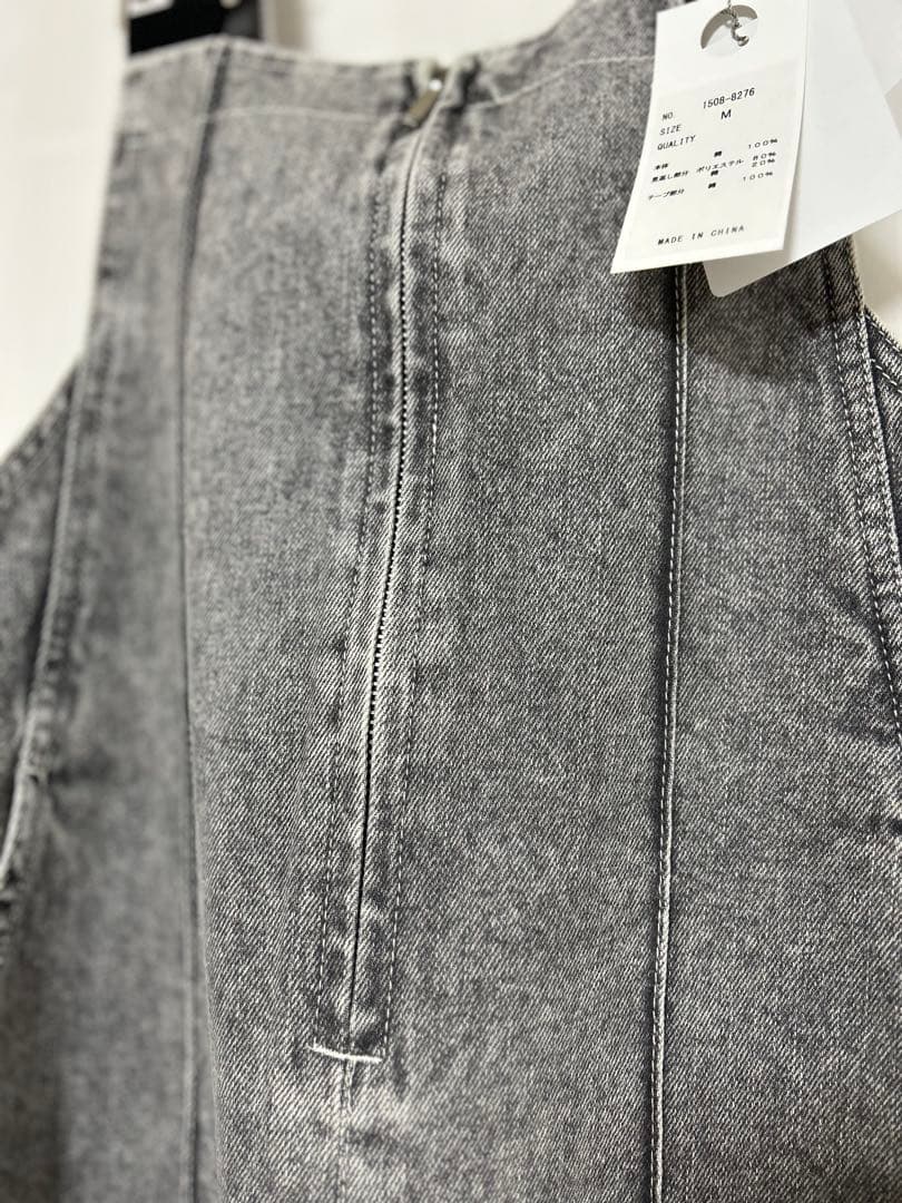 グレー デニム サロペット Mサイズ　ヤマダヤラディエイトRADIATE