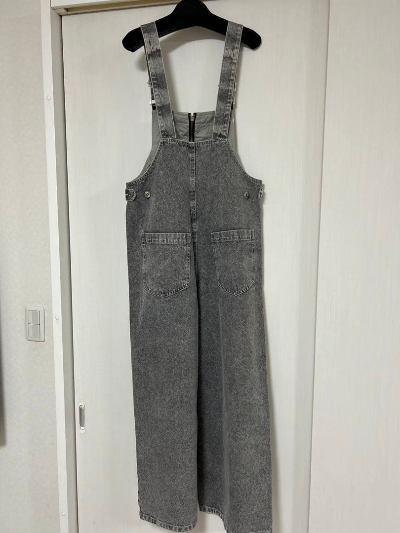 グレー デニム サロペット Mサイズ　ヤマダヤラディエイトRADIATE