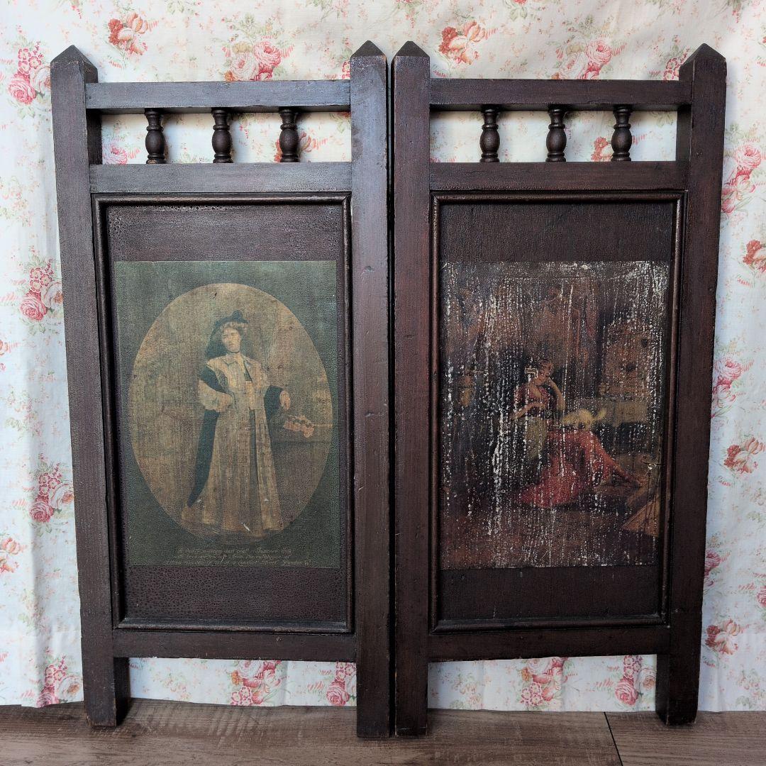 イギリスアンティーク ドール用パーテーション 衝立