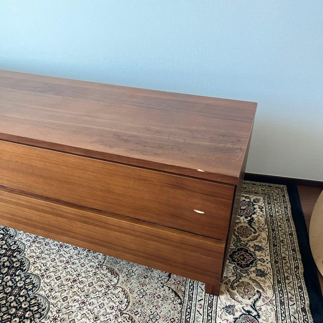 無印良品 テレビ台 テレビボード 150cm 足つき 廃番 傷あり