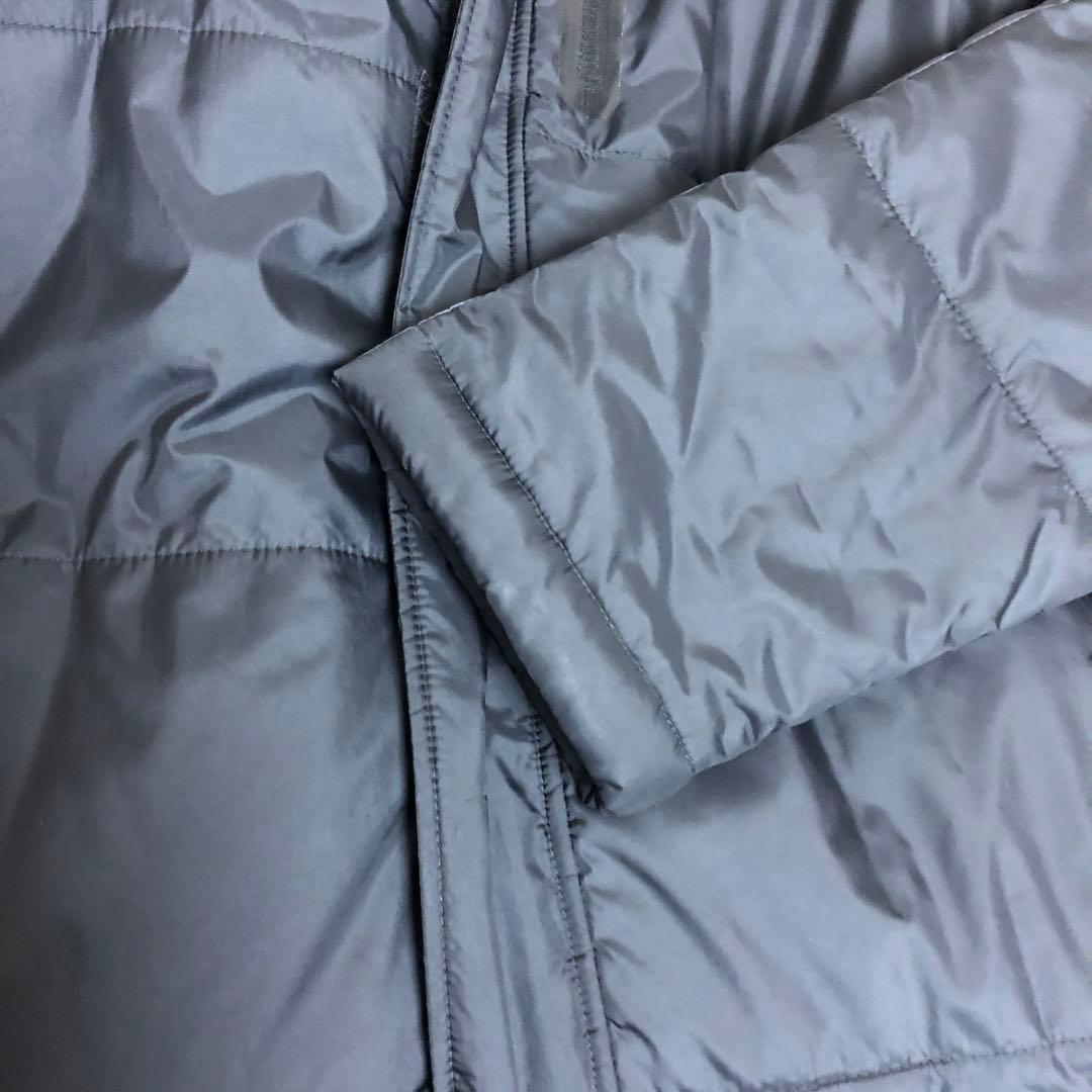 【PUMA・プーマ】 ロングベンチコート　メンズMサイズ　ダークグレー　中古品