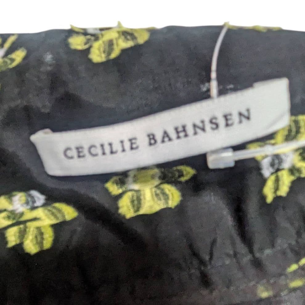 CECILIE BAHANSEN セシリーバンセン 花柄 スカート ブラック