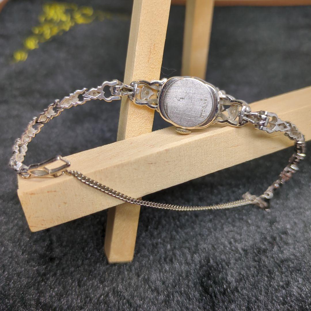 Hamilton　ダイヤモンドベゼル　14K　腕時計　非稼働　アンティーク