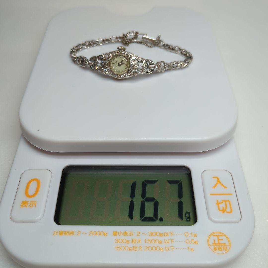 Hamilton　ダイヤモンドベゼル　14K　腕時計　非稼働　アンティーク