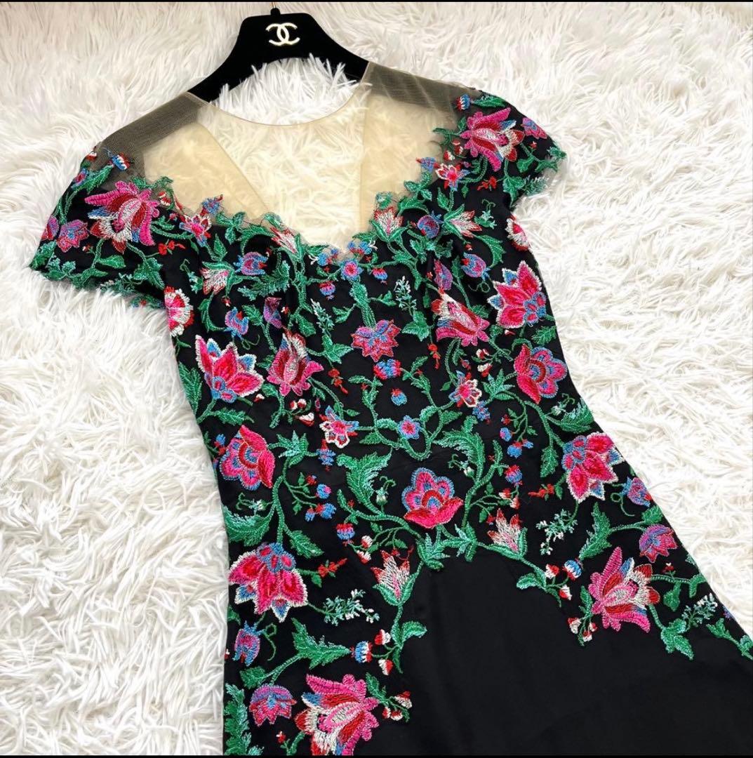 【本日まで】 tadashi shoji ロングドレス0号　クリーニング済