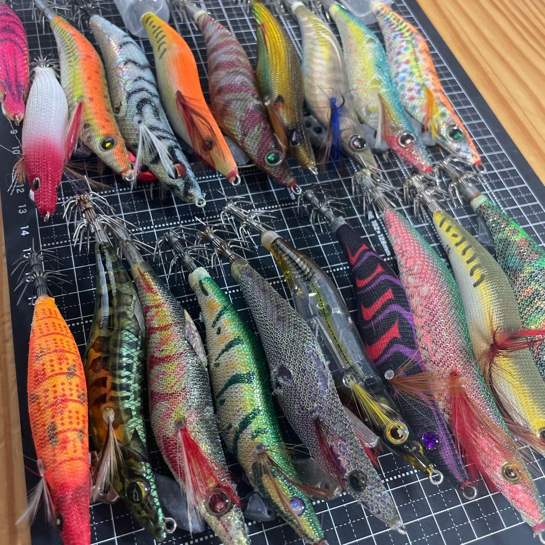 【中古】【お得】エギ・餌木 ルアーセット 約20個