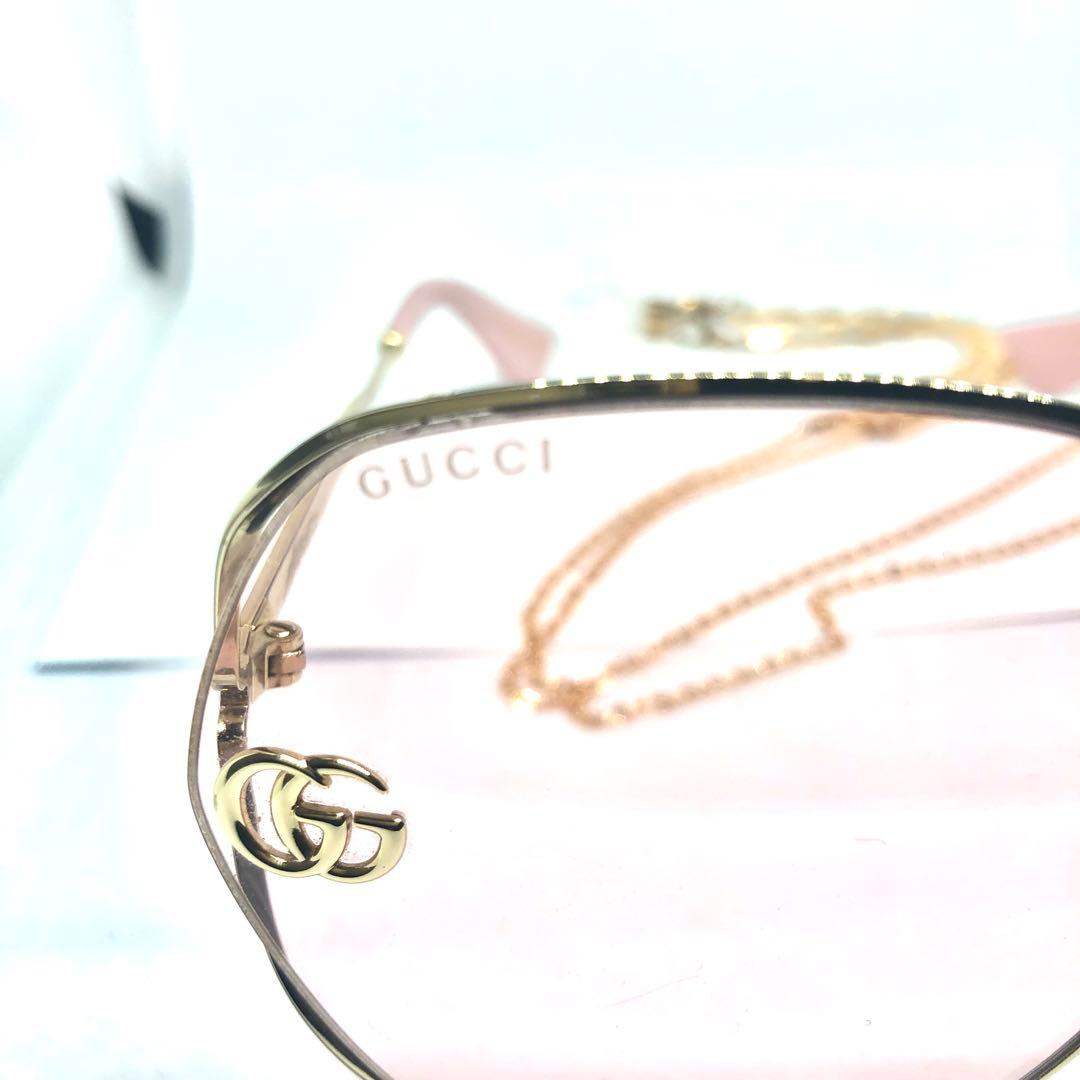 GUCCI GGマーモント ピンクレンズ サングラス GG0818SA