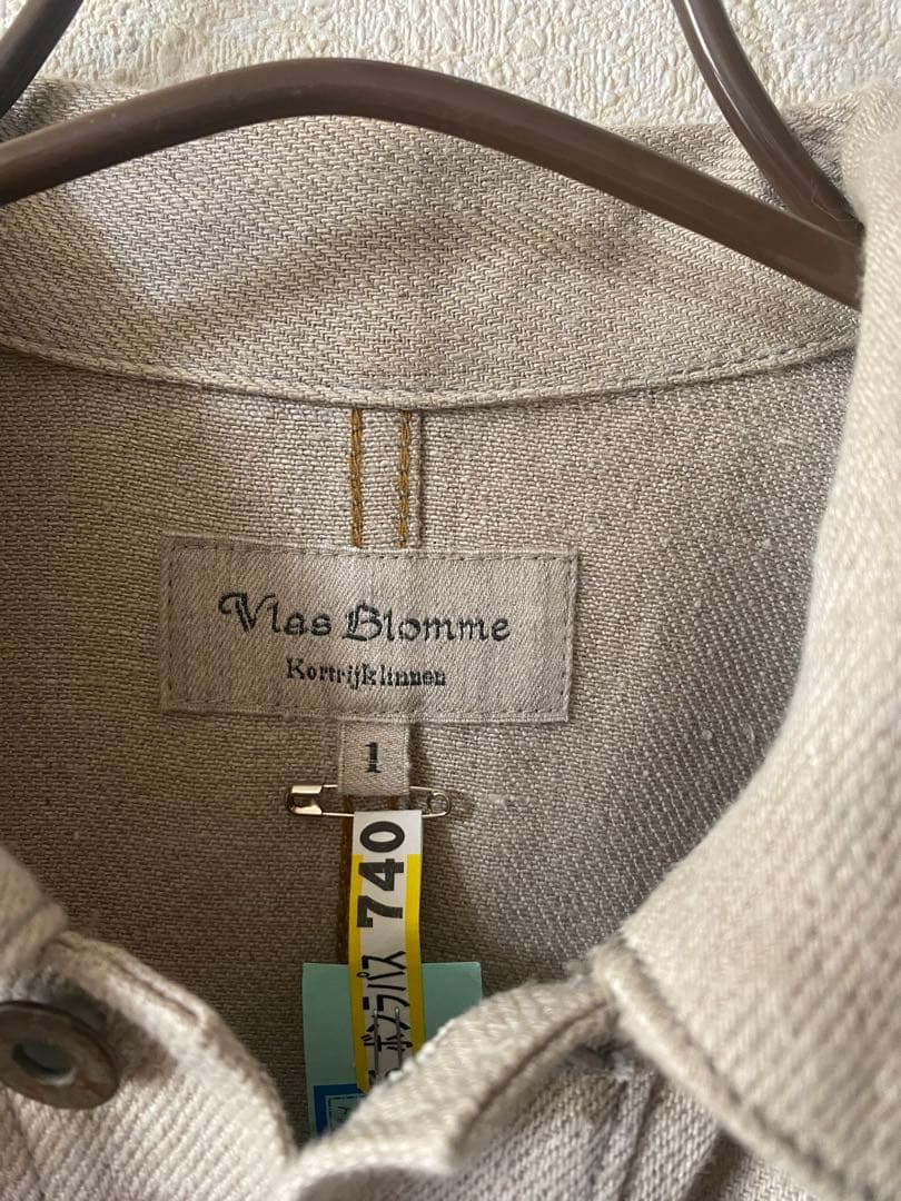 Vlas Blomme リネンデニムジャケット