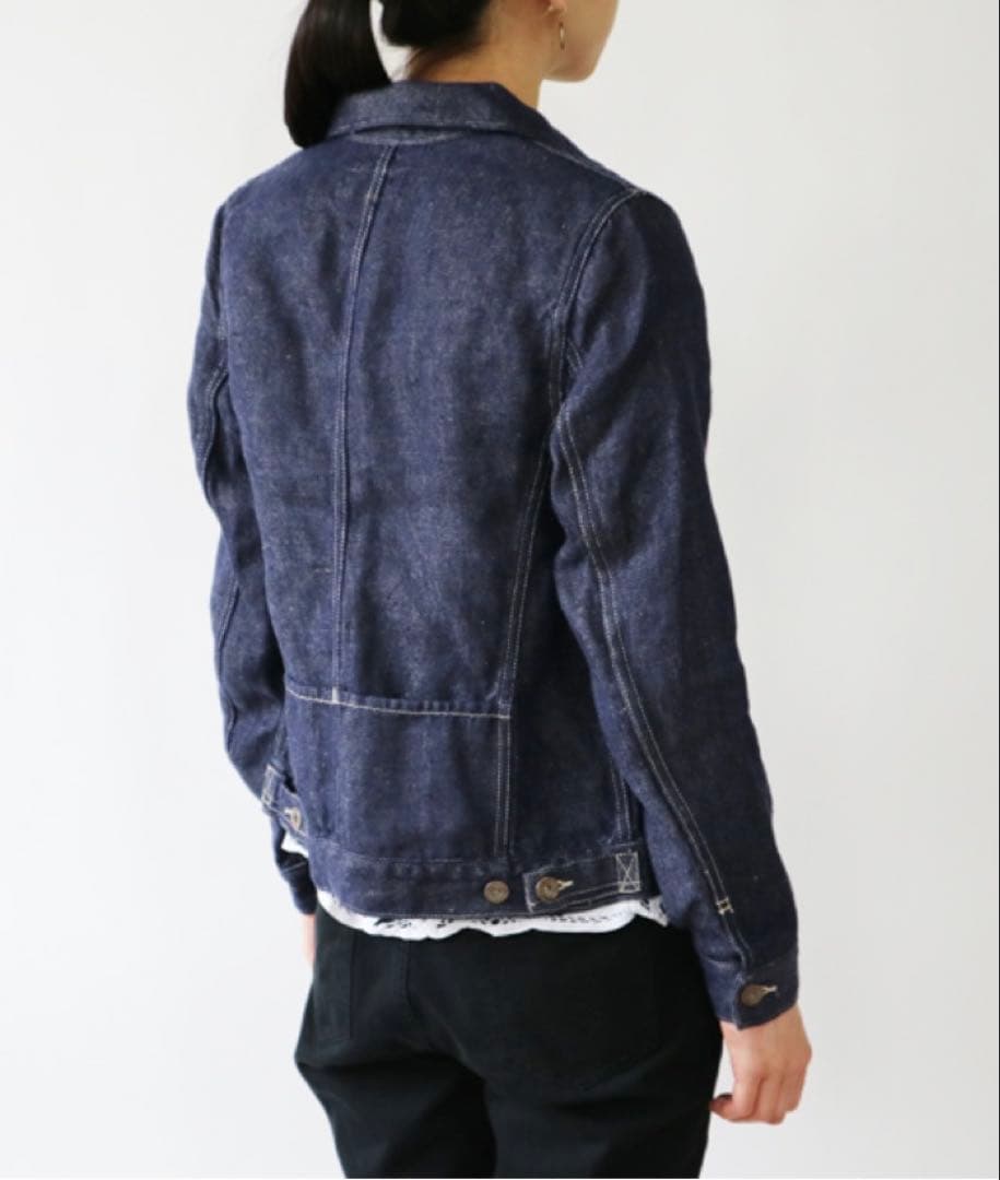 Vlas Blomme リネンデニムジャケット