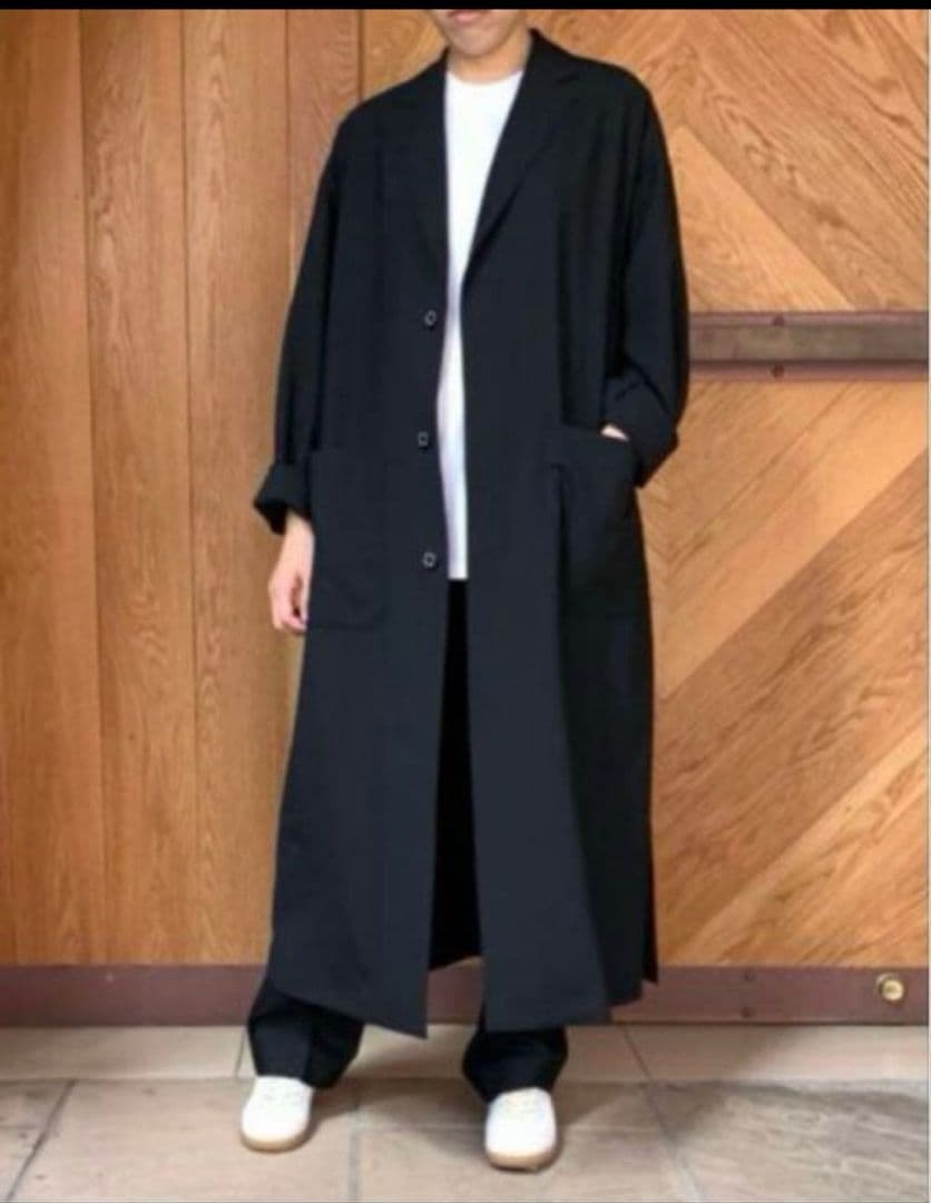 極美品 HYKE ウールショップコート サイズ1 2017AW