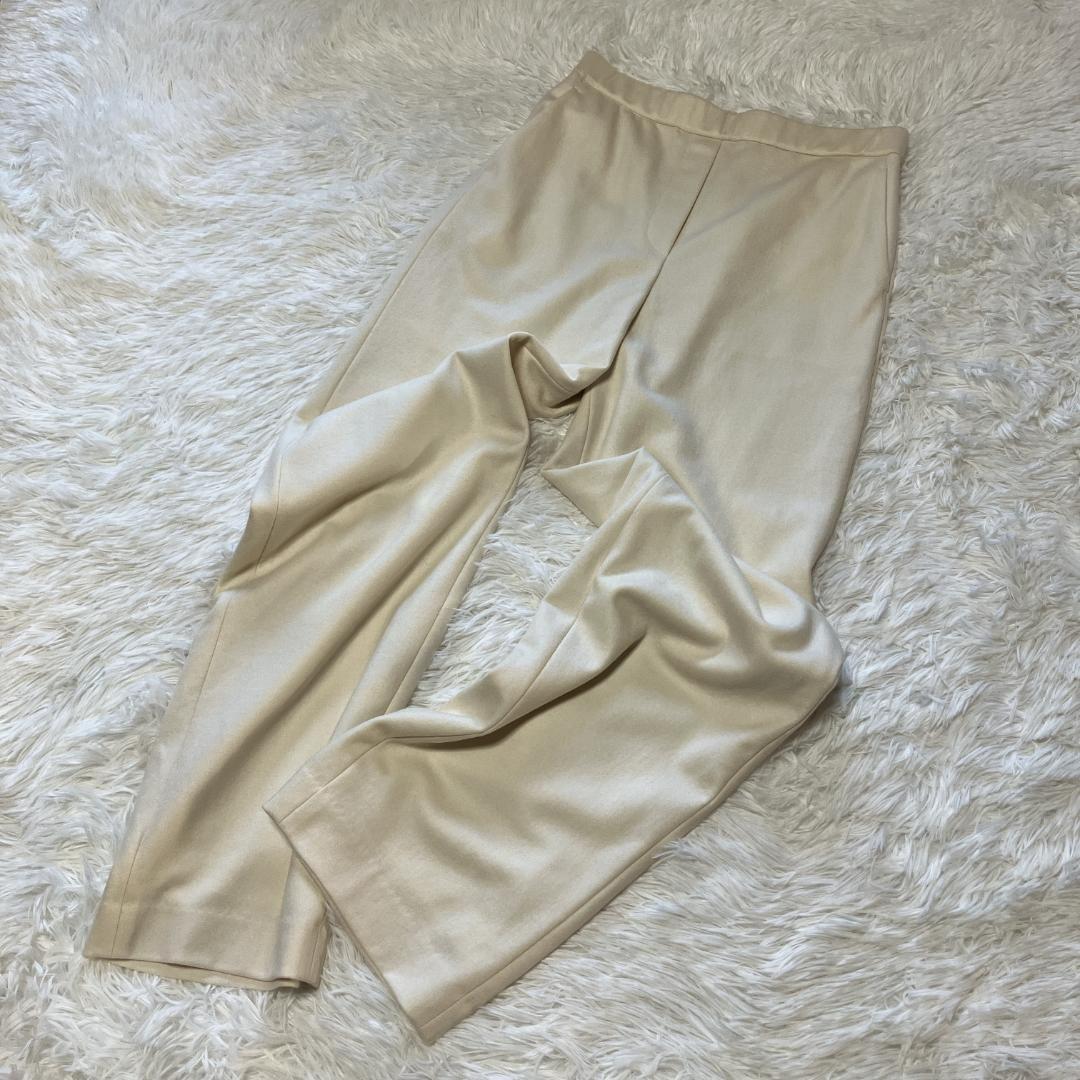 【新品・タグ付き】Theory luxe ウールワイドパンツ 白（サイズ：40）