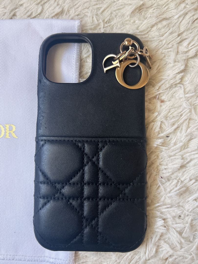 Lady Dior iPhone 15ケース　黒