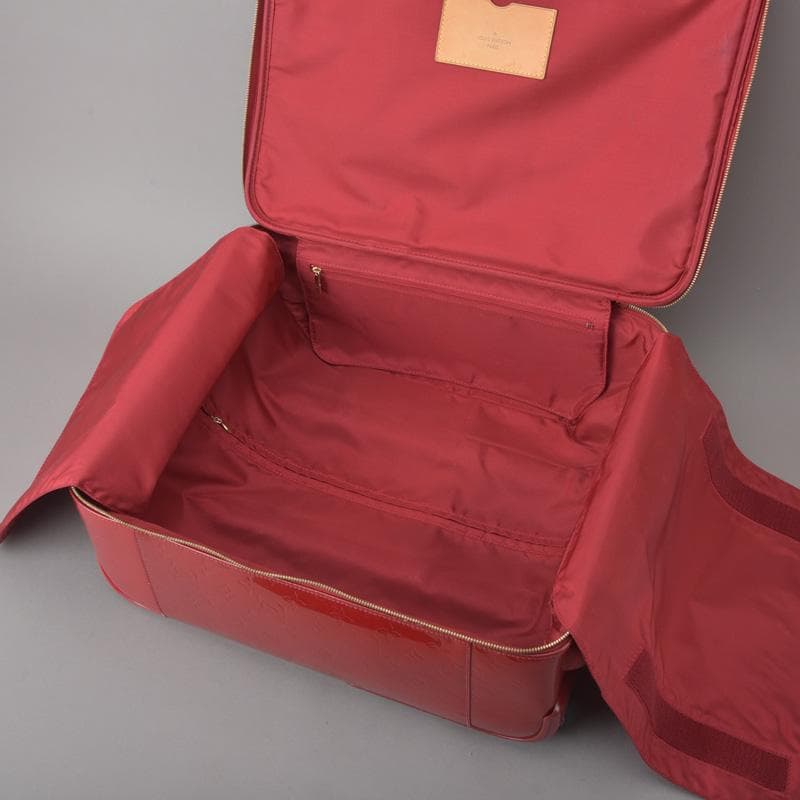 ルイヴィトン◇ペガス45 キャリーバッグ スーツケース モノグラムヴェルニ 赤