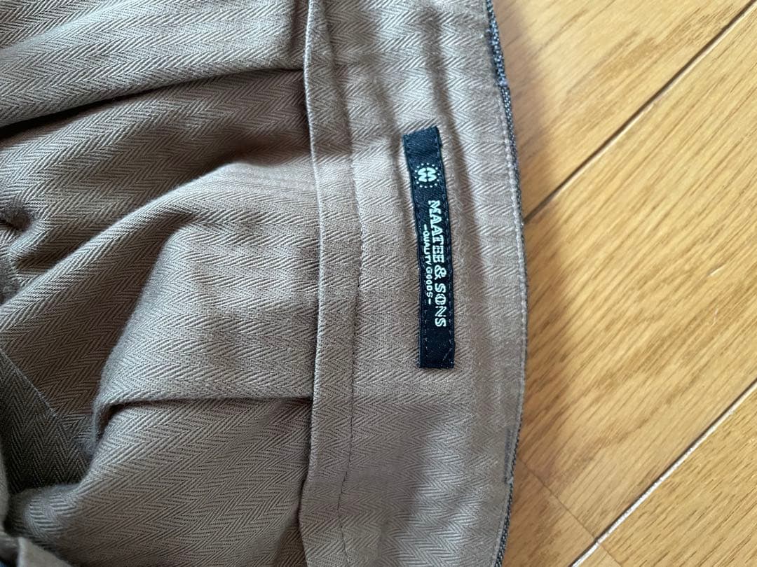 ポ*ト様 23AW MAATEE&SONS 俺の軍パン　グレンチェック柄　スラッ