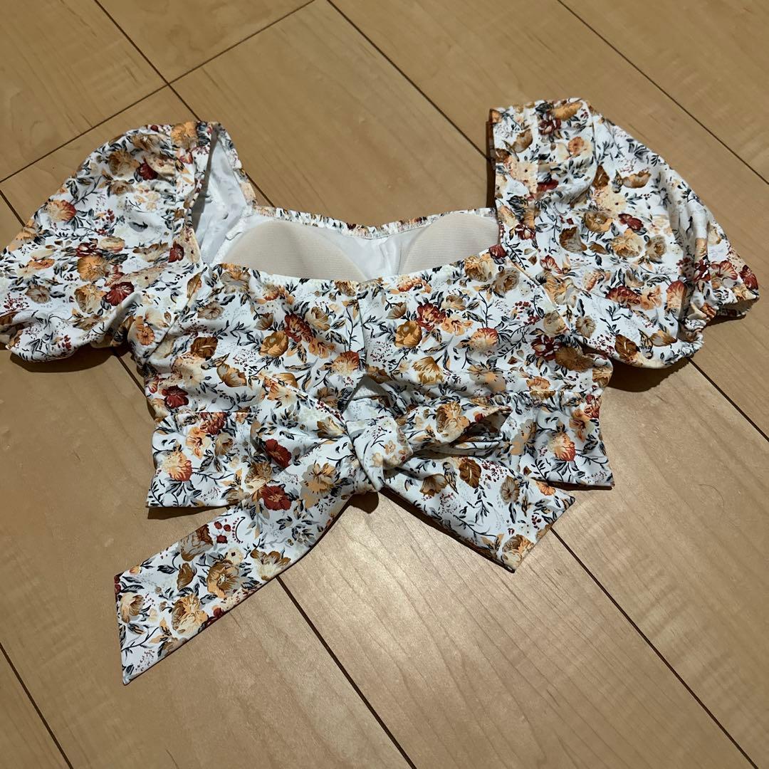 フラワープリント セパレート水着