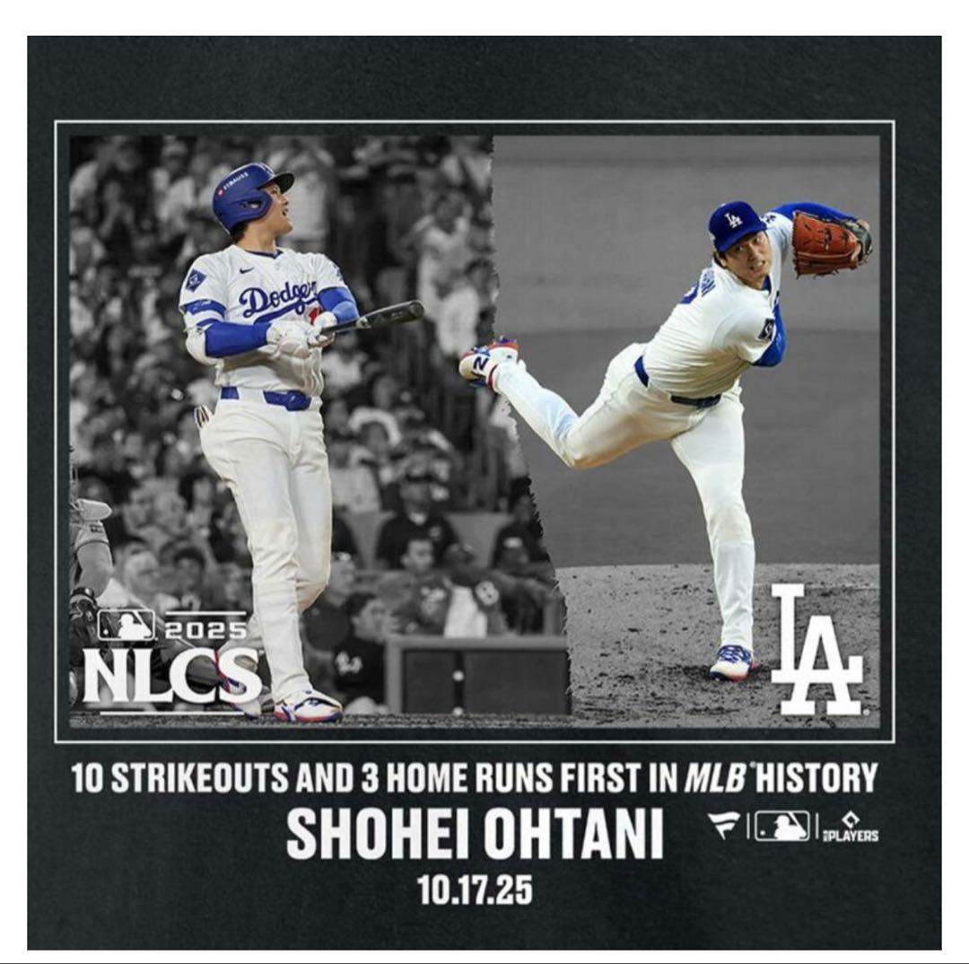 大谷翔平 ドジャース Tシャツ 2025ナ・リーグ優勝