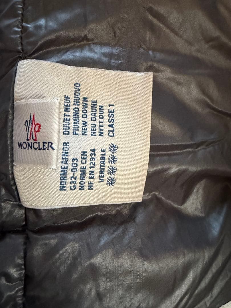 【美品】MONCLER ブラック ダウンベスト サイズ3