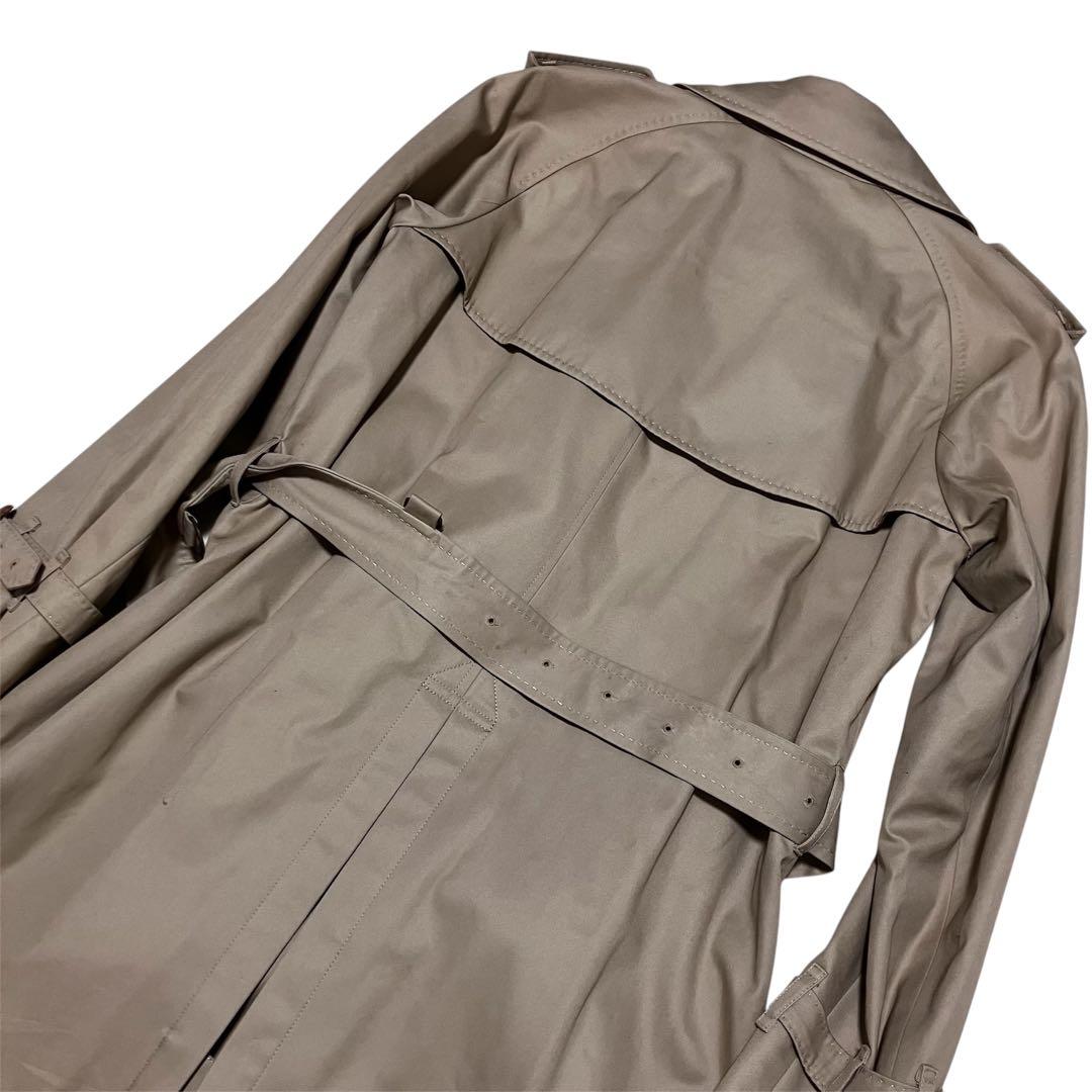 バーバリーロンドン ロングトレンチコート ノバチェック メガチェック ベージュ