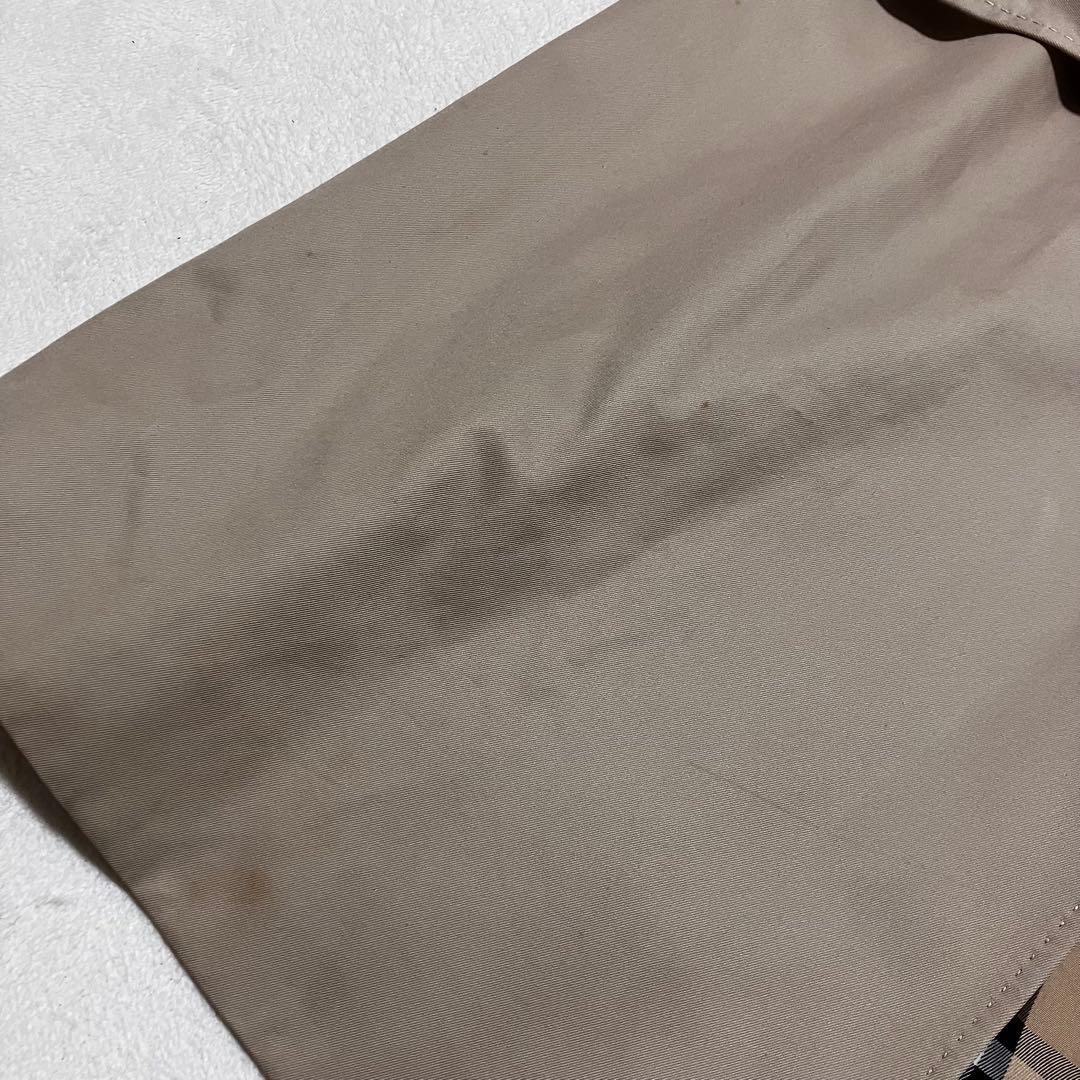 バーバリーロンドン ロングトレンチコート ノバチェック メガチェック ベージュ