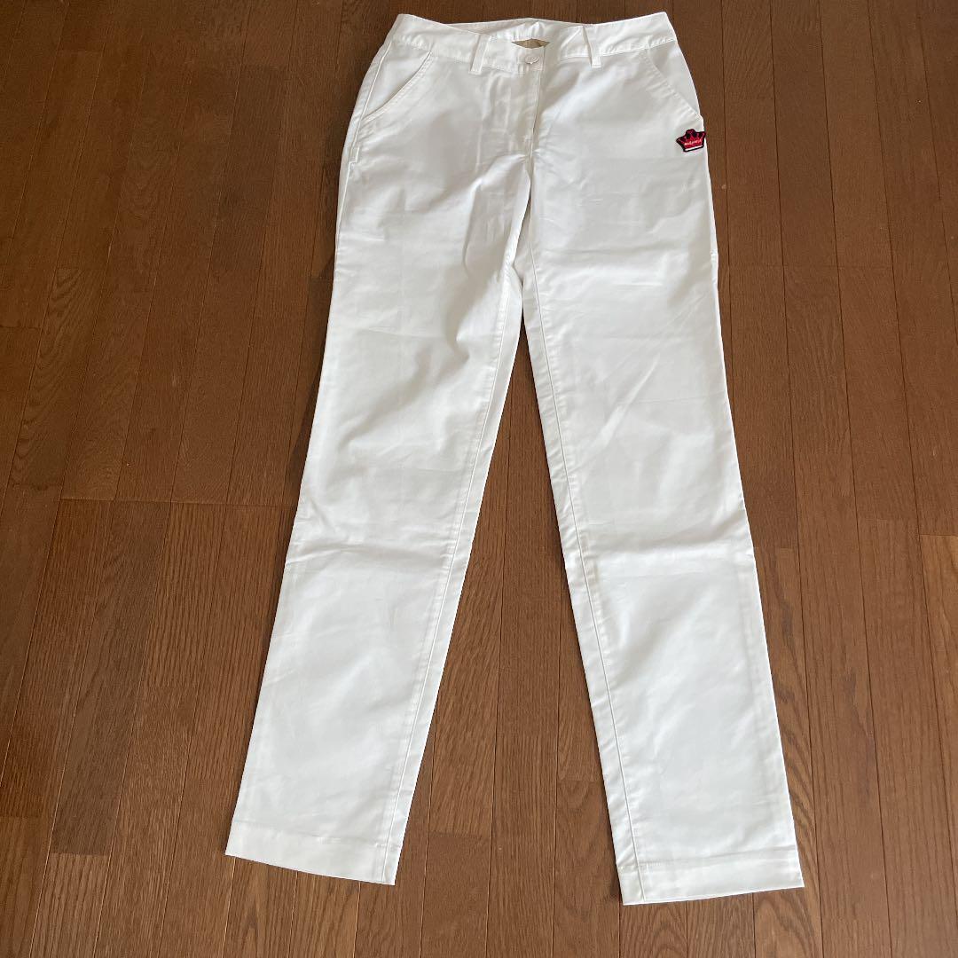 新品　アンパスィ　and per se ホワイトパンツ　ゴルフ　レディース
