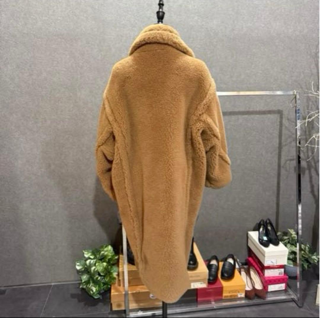 【アルパカ88%使用】極暖！キャメル ボア オーバーサイズ テディベアコート