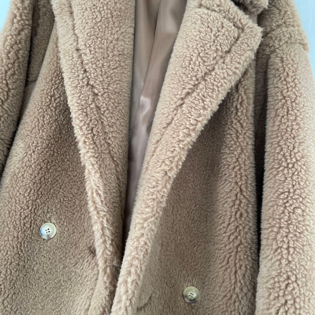 【アルパカ88%使用】極暖！キャメル ボア オーバーサイズ テディベアコート