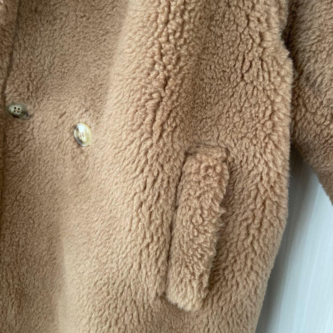 【アルパカ88%使用】極暖！キャメル ボア オーバーサイズ テディベアコート