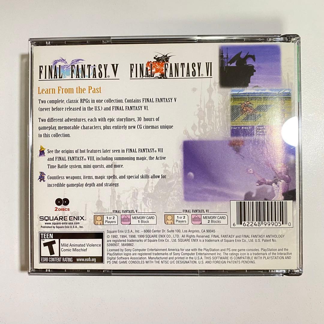 北米版プレイステーション FINAL FANTASY ANTHOLOGY