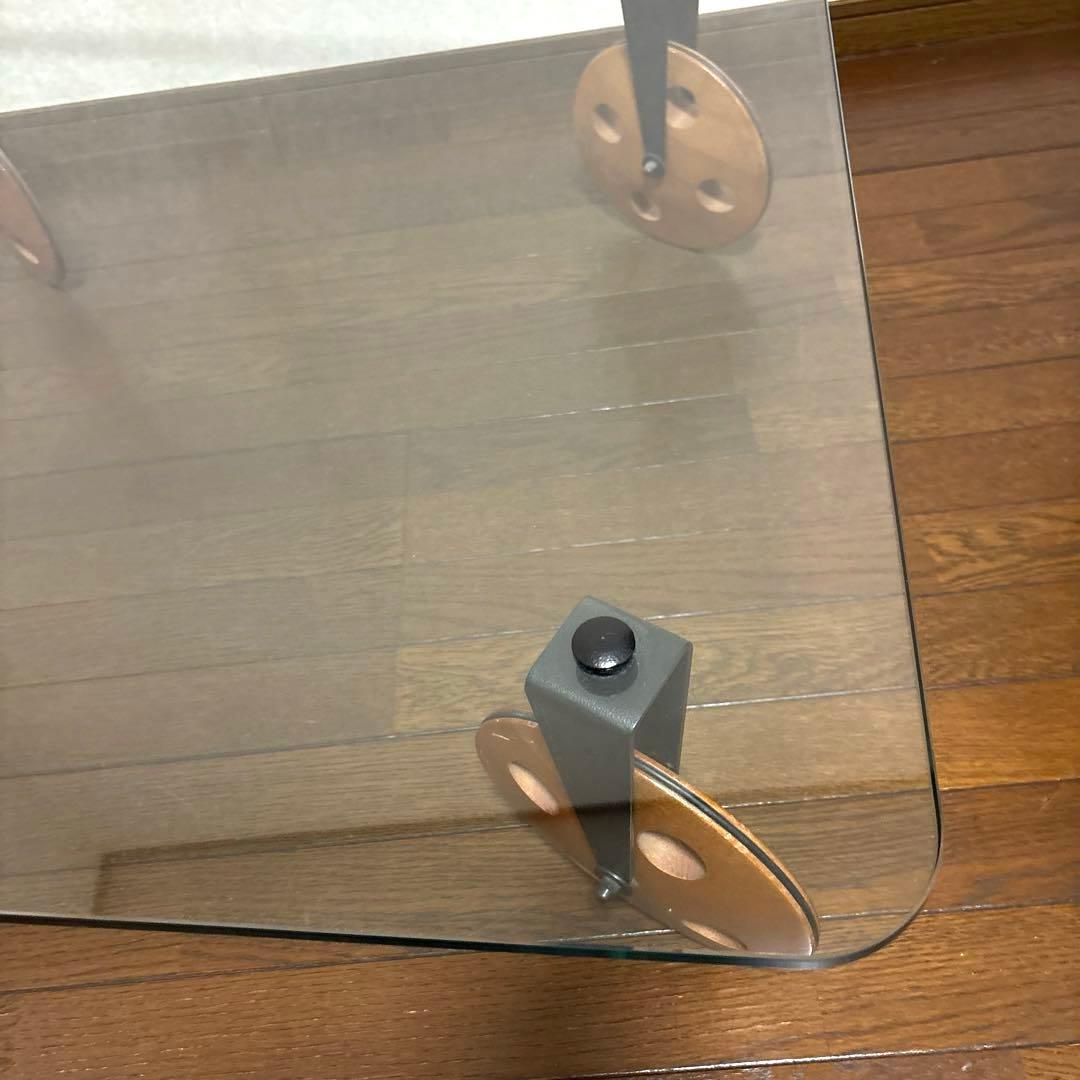 【良品】※直接お渡しのみ イタリア製 ガラストップ コーヒーテーブル