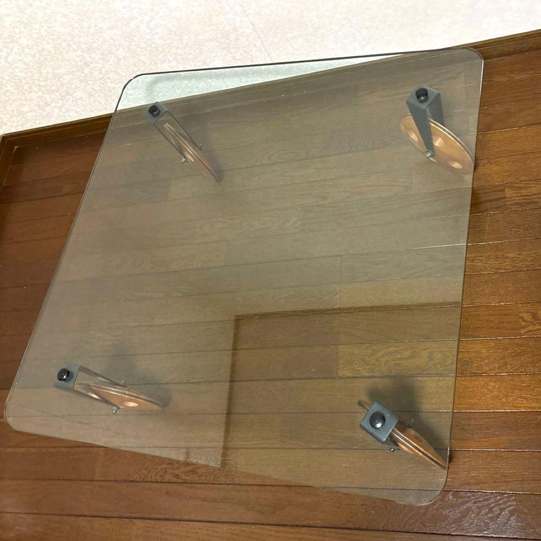 【良品】※直接お渡しのみ イタリア製 ガラストップ コーヒーテーブル
