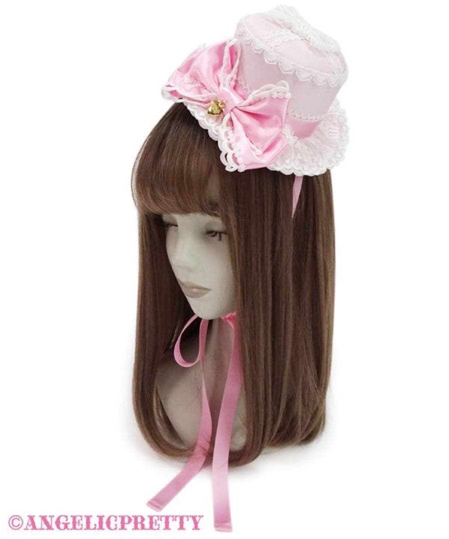 angelic pretty dress up リボン　ミニハット　ピンク