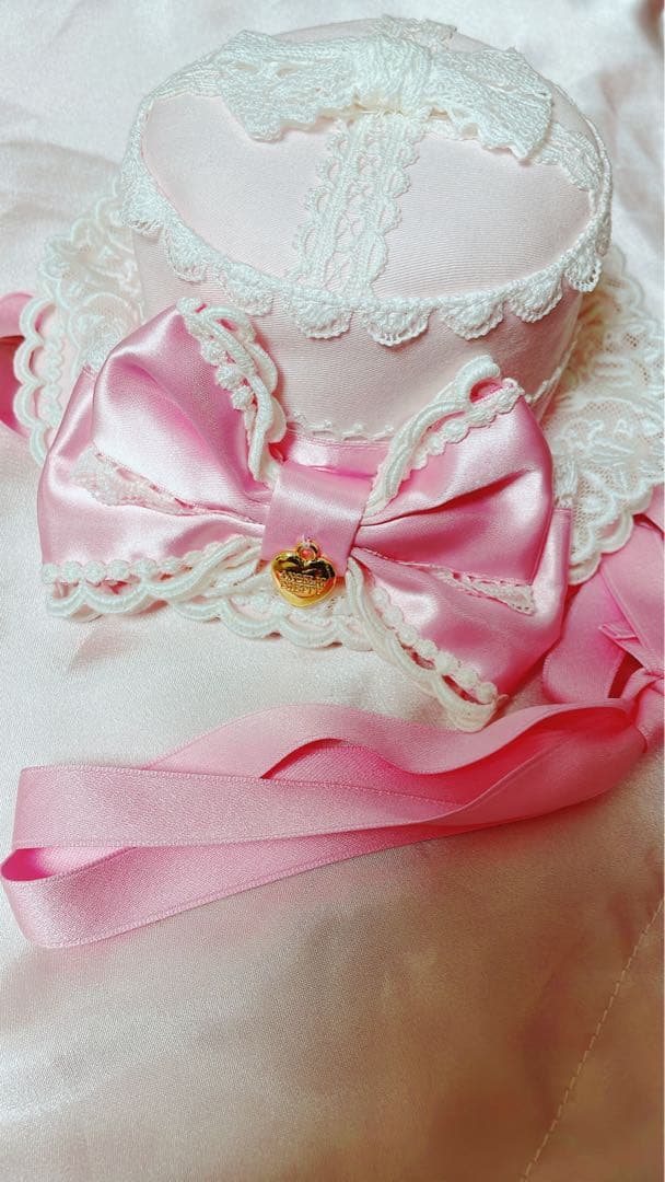 angelic pretty dress up リボン　ミニハット　ピンク