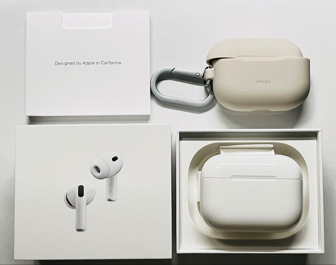 【elagoケース付き美品】AirPods pro3本体