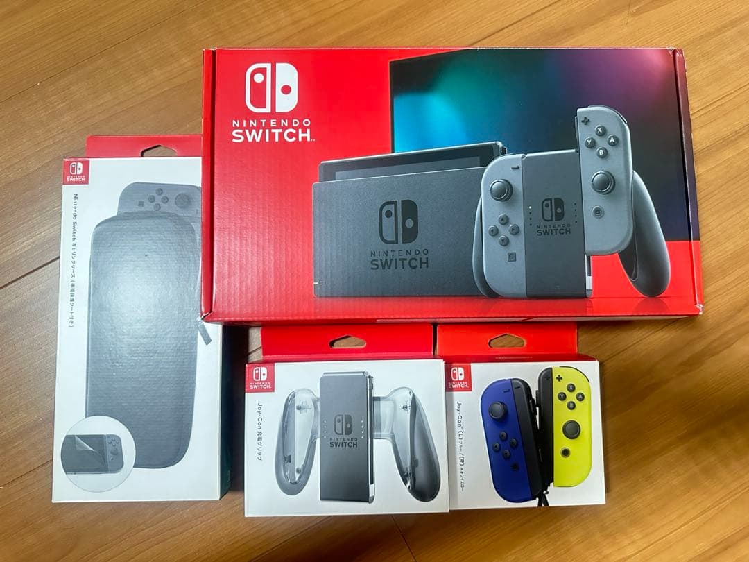 NINTENDO SWITCH 追加joy con他付属 箱付